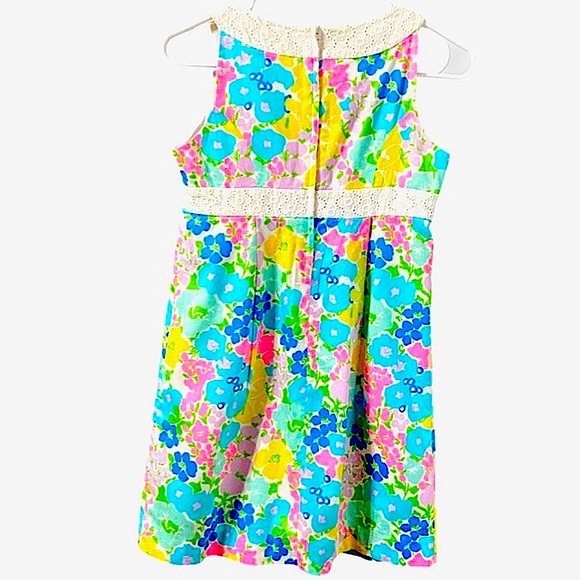 LILLY PULITZER Spring Fling Mini Henley Dress Sz 14 - Picture 3 of 7